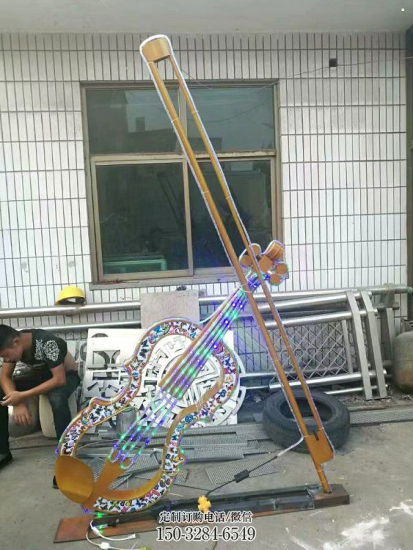 提琴雕塑供应,地标摆件,烤漆提琴雕塑制造 提琴雕塑供应,地标摆件,烤漆提琴雕塑制造