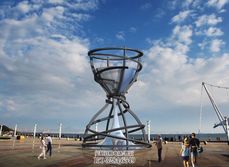 几何沙漏雕塑 发光公园雕塑 大门口漏斗雕塑 几何沙漏雕塑 发光公园雕塑 大门口漏斗雕塑
